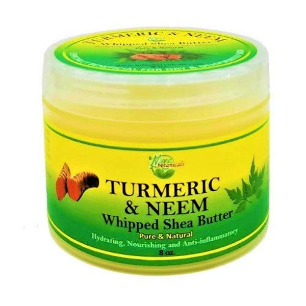 Mine Botanicals Turmeric & Neem Whipped Shea Butter with Oregano & Patchouli Oil 8 oz