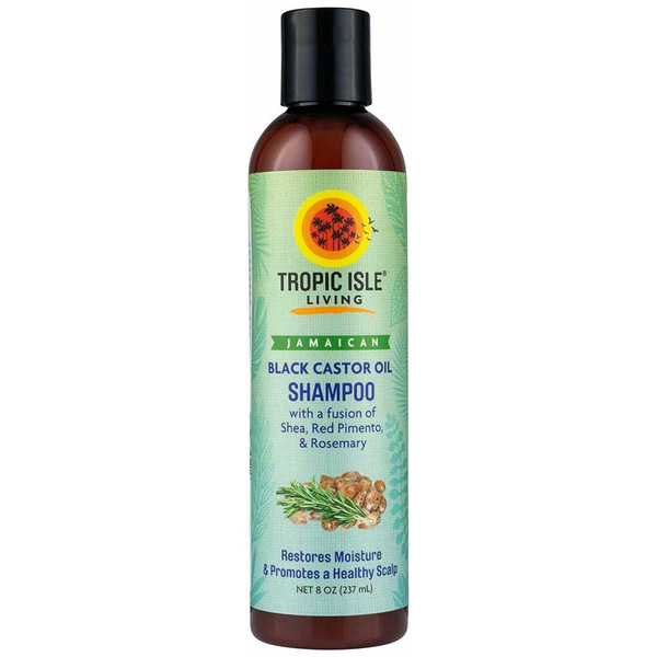 Tropic Isle Jamaican Black Castor Oil Shampoo with a fusion of Shea, Red Pimento & Rosemary 8 oz