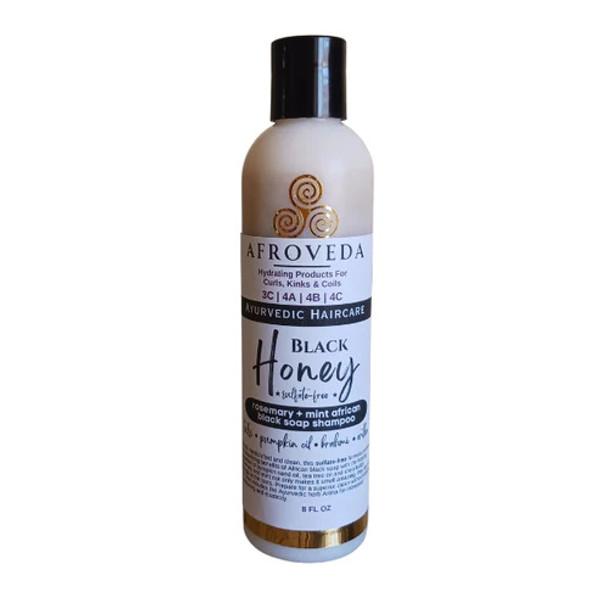 Afroveda Black Honey Rosemary + Mint Shampoo 