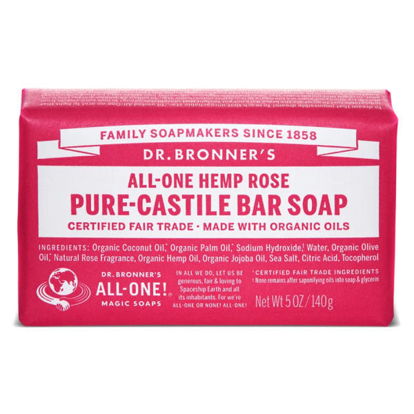Dr. Bronner's - Pure-Castile Bar Soap Rose 5oz