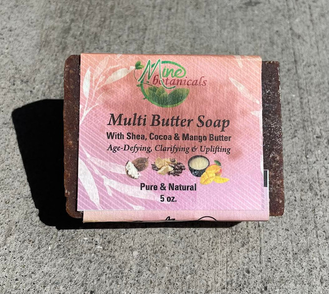 Mine Botanicals Multi Butter Soap with shea, coco & mango butter Bar Soap Mine Botanicals Multi Butter Soap with shea, coco & mango butter Bar Soap