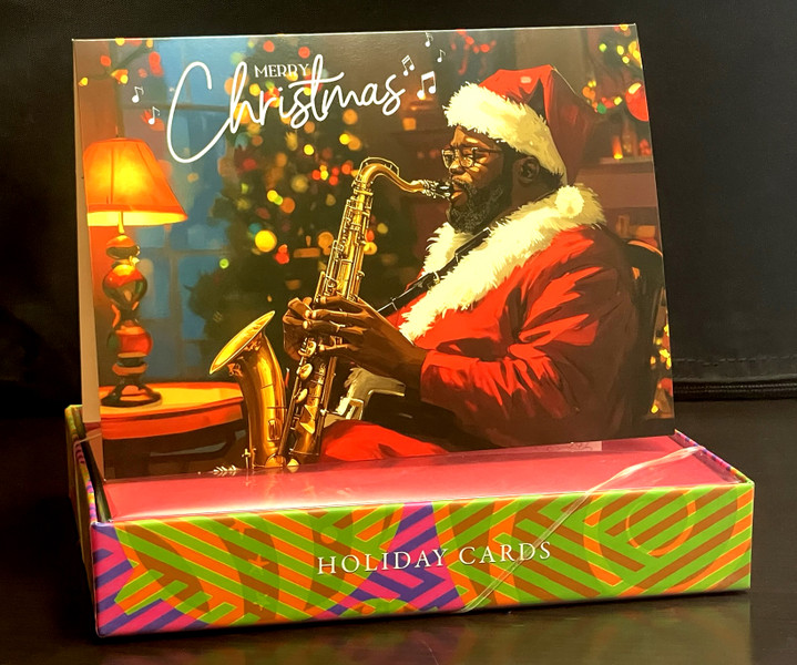 Shades Of Color -  Merry Christmas African American Holiday Cards