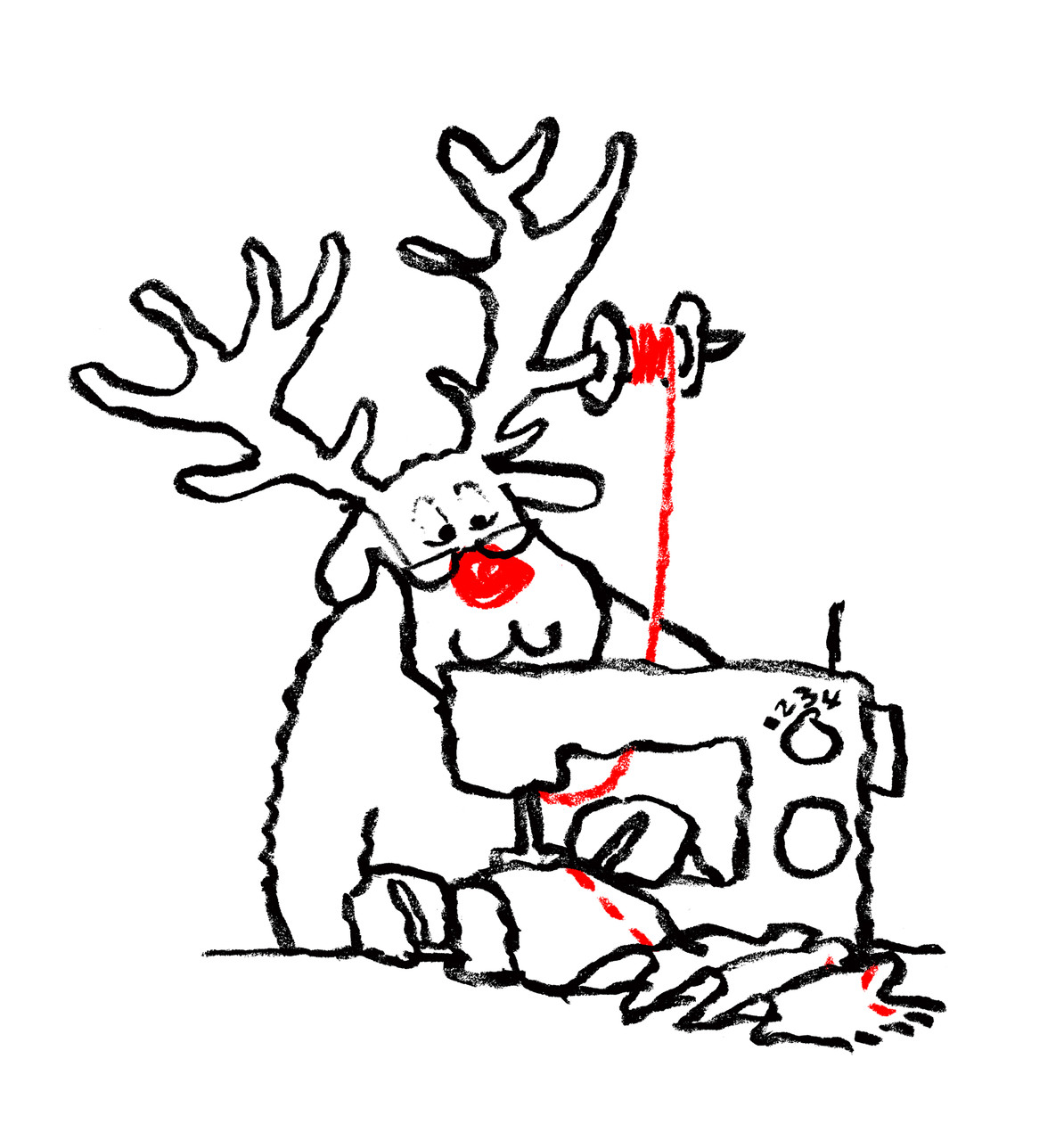 Charity Christmas Cards Pack of 5 Fabric Godmother