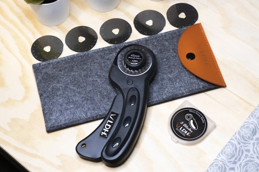 LDH 45mm Rotary Cutter Blades Carbon Steel (x5) Fabric Godmother