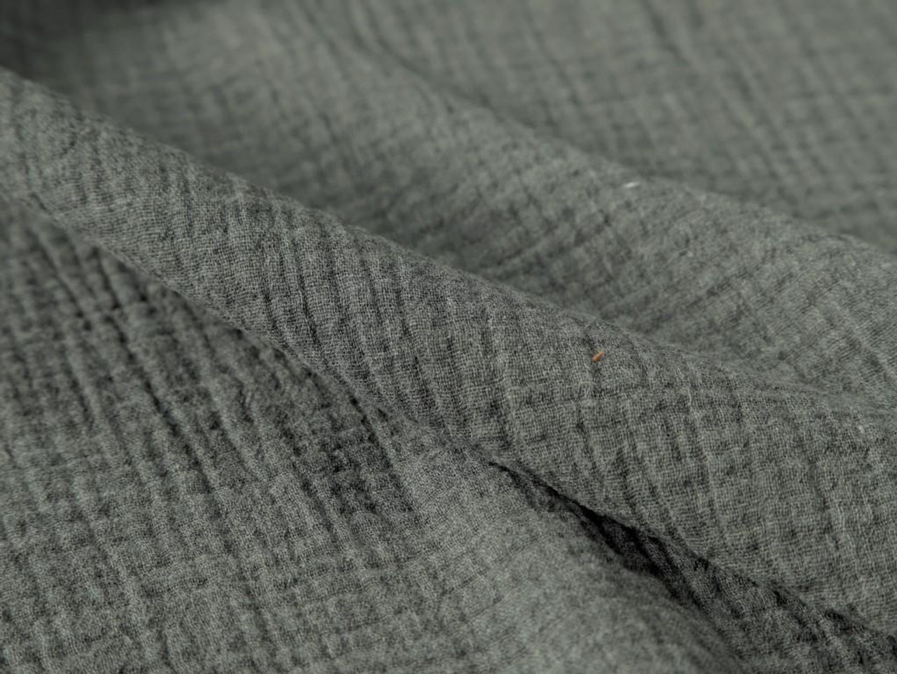 Dressmaking Fabric, Double Gauze Cotton - Slate Marl