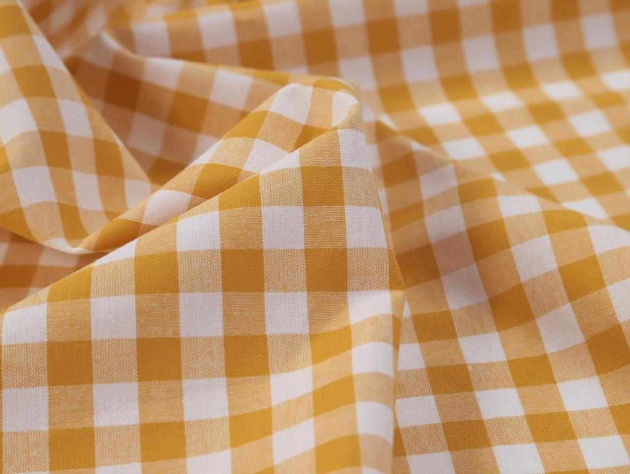 1/4 Cotton Gingham in Brown