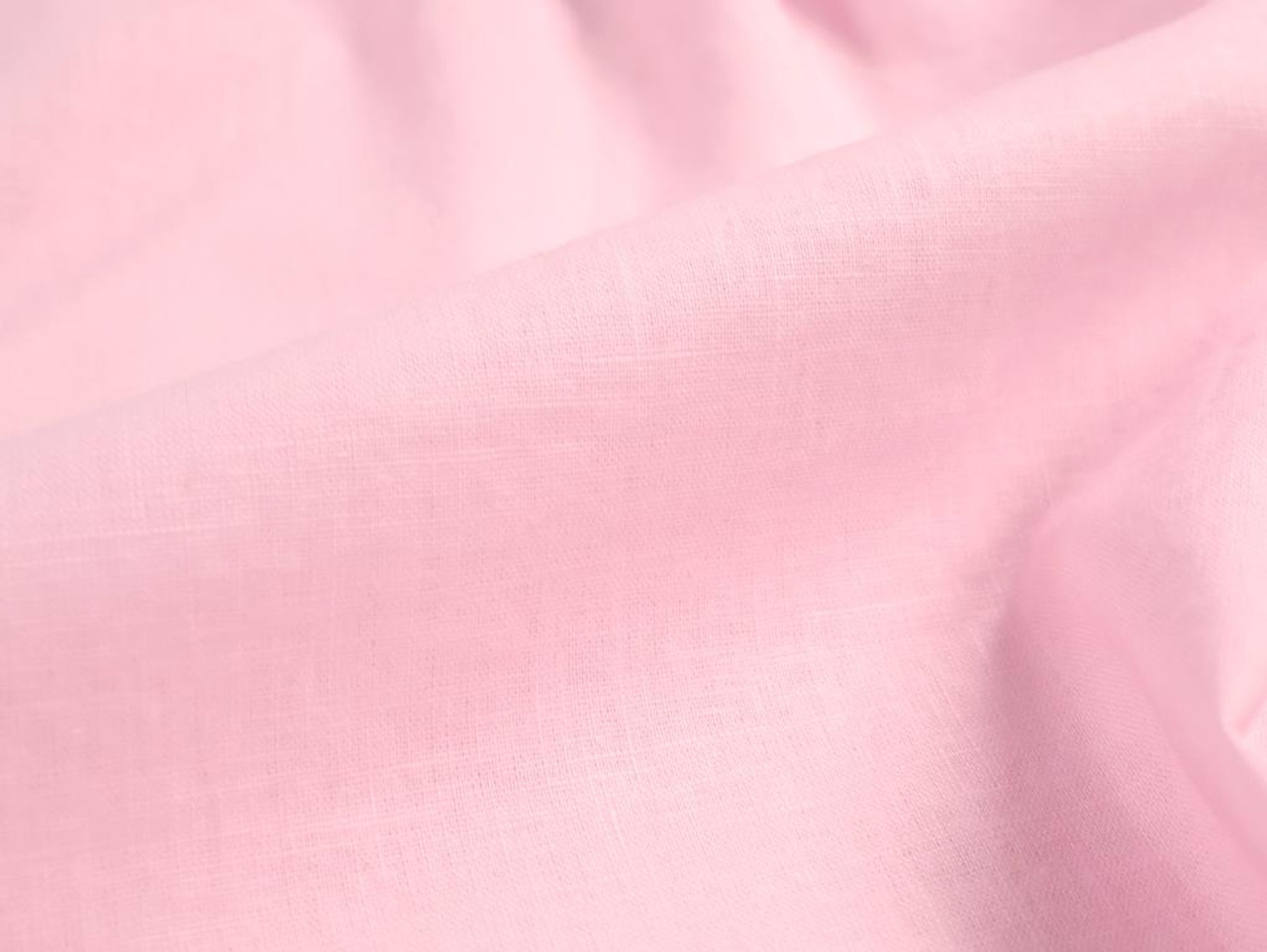 Dressmaking Fabric, Washed 100% Linen - Baby Pink