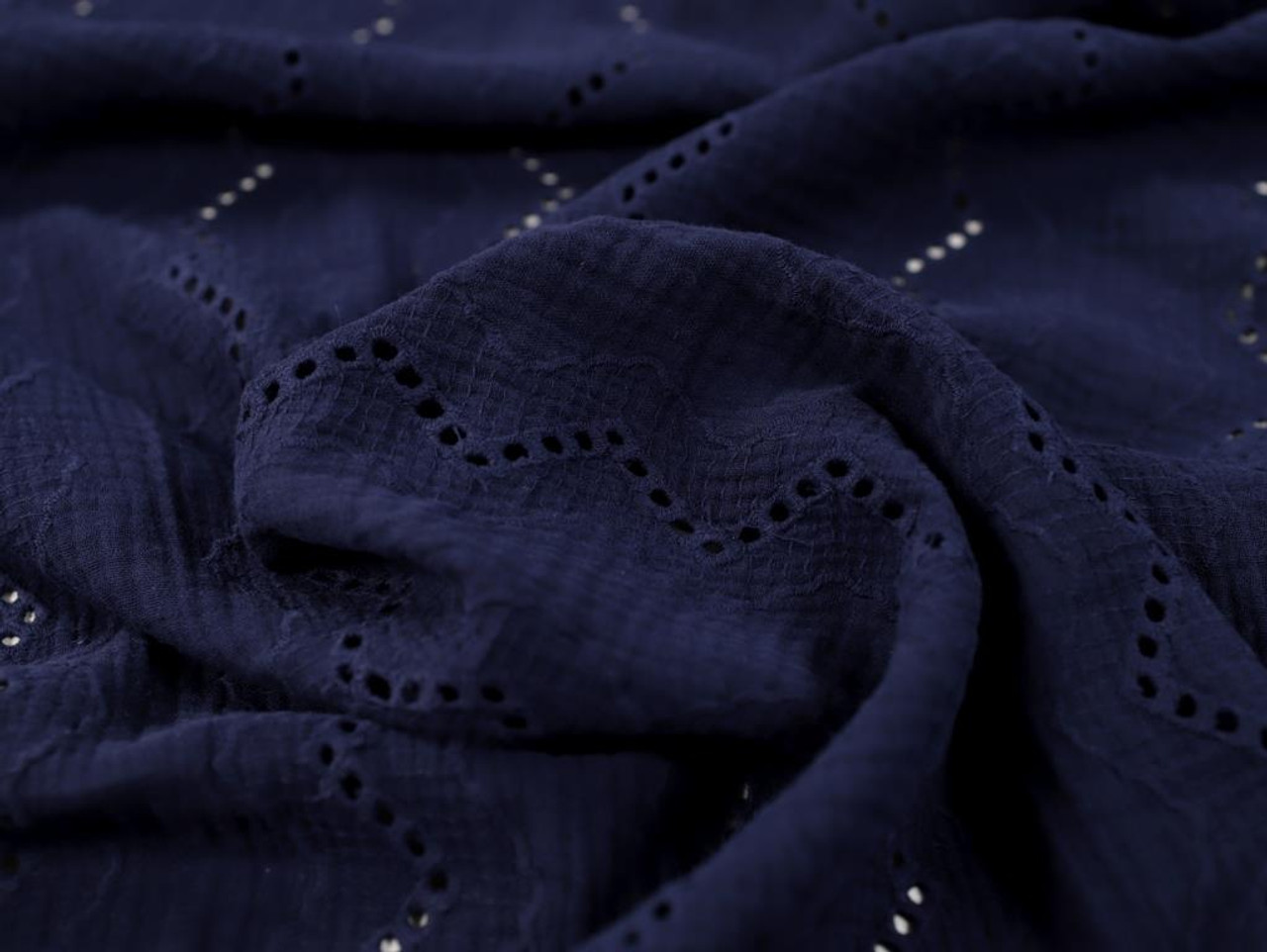 Navy Blue Double Gauze Fabric  Buy Online Now – Sew Me Something