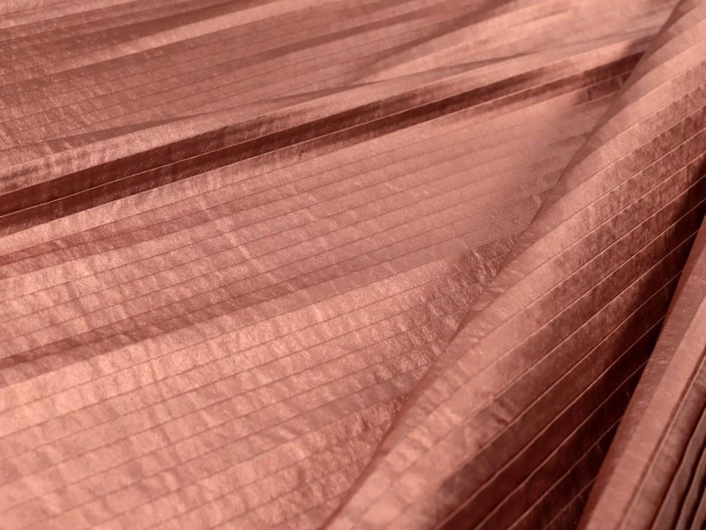 Dressmaking Fabric Pleated Faux Leather Rose Gold Fabric Godmother