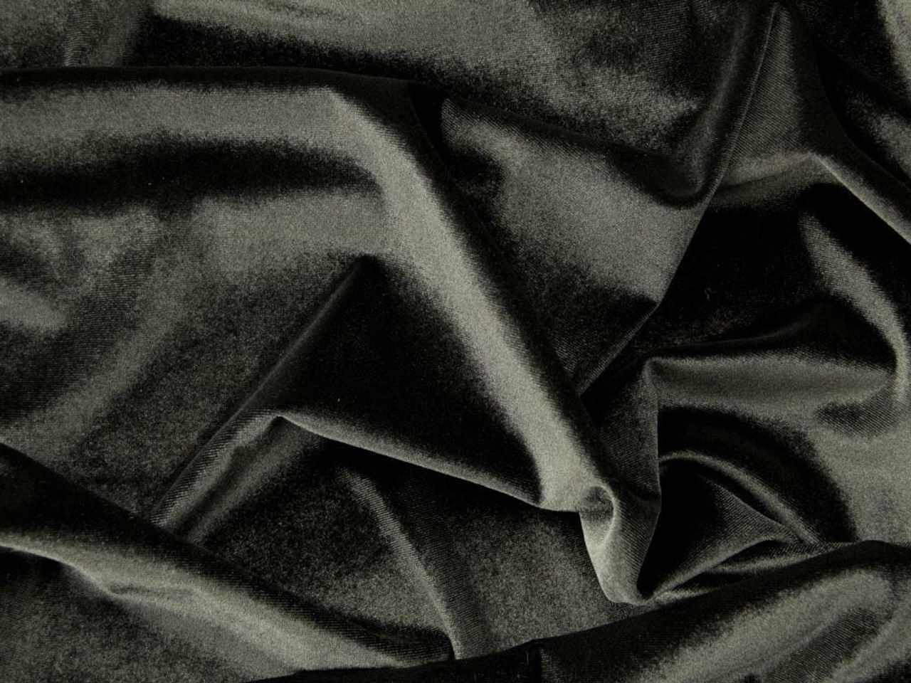 Bini Fabrics Black Velvet Dress Fabric Plain Velvet Material 44/45 Width,  Sliky & Soft Fabrics (2 Meter)