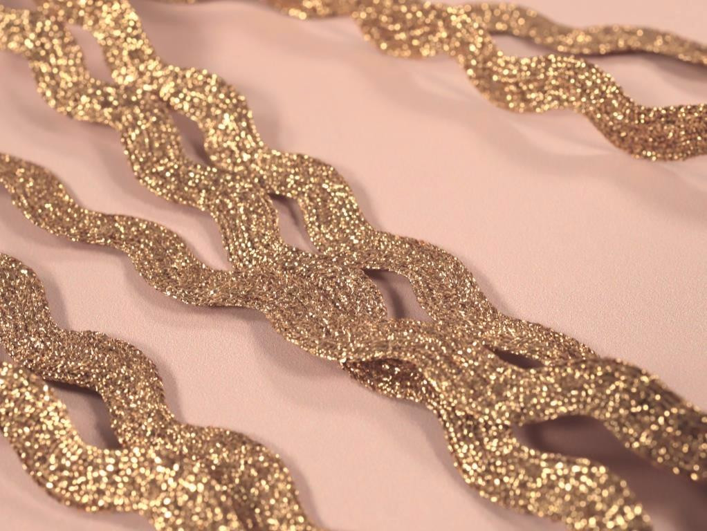 Dressmaking Trim | Ric Rac Braid - Gold | Fabric Godmother