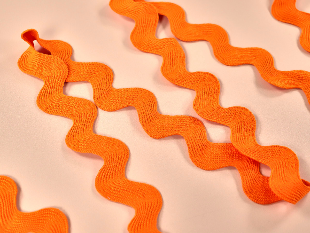 Dressmaking Trim | Jumbo Ric Rac Braid - 35mm - Orange | Fabric Godmother