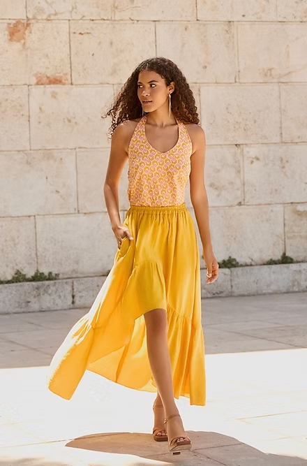khy asymmetrical ruched dress Textured Asymmetrical Skirt