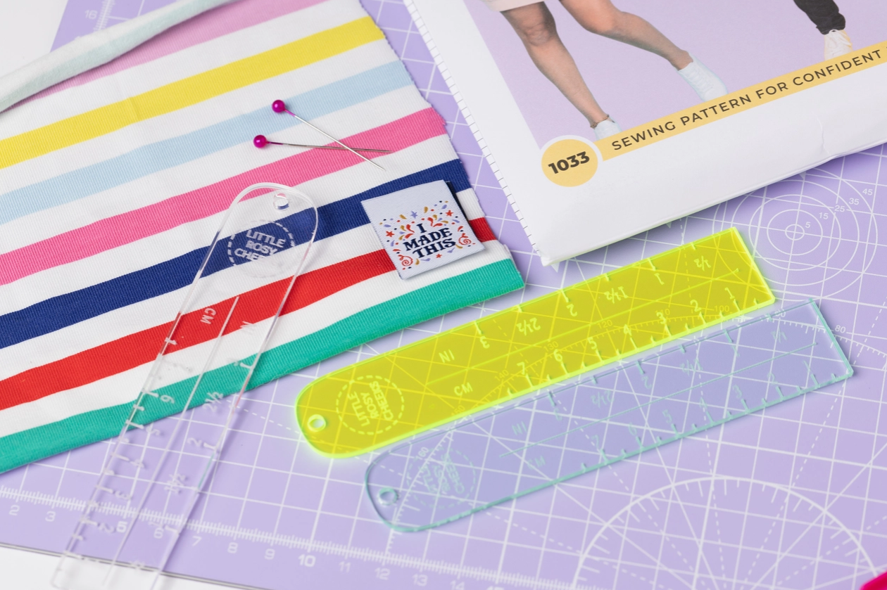 Little Rosy Cheeks | Label Placement Ruler | Fabric Godmother