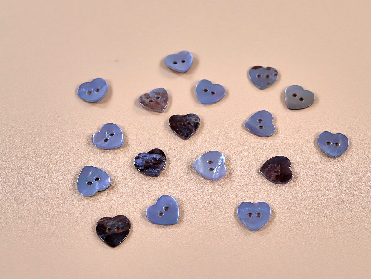 Haberdashery | Shell Heart Button - 12mm - Purple | Fabric Godmother
