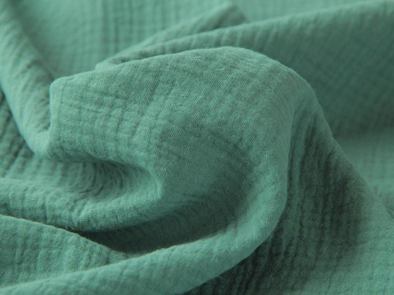 Dressmaking Fabric | Double Gauze Cotton - Ivy | Fabric Godmother