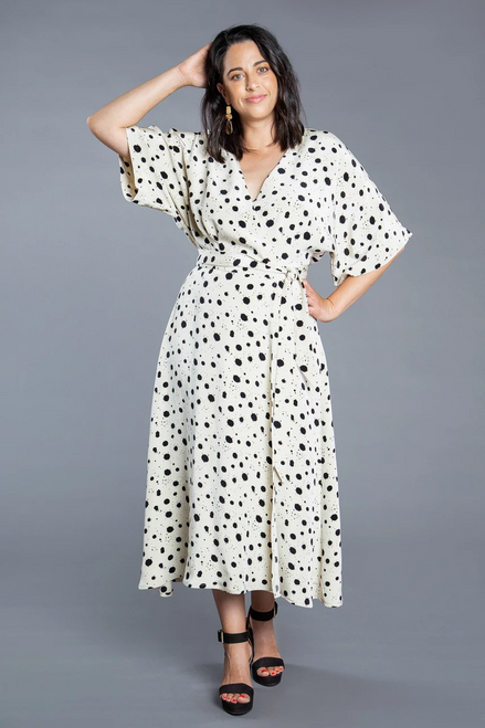 kielo wrap dress paper pattern uk