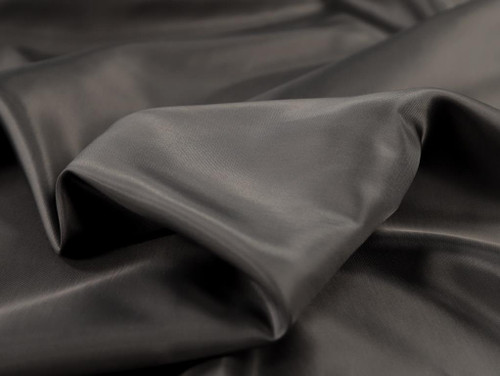 Dressmaking Fabric | Lola Viscose Acetate Lining - Anthracite | Fabric Godmother 