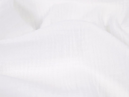 Cotton Double Gauze - White – Fabrics Galore