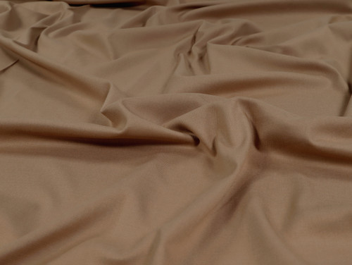 Dressmaking Fabric | Kiki Recycled Stretch Bamboo Mix Twill - Beige  | Fabric Godmother