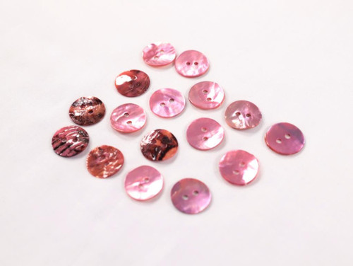 Haberdashery | Shell Button - 15mm - Pink | Fabric Godmother