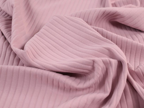 Cotton Rib Jersey, Antique Pink