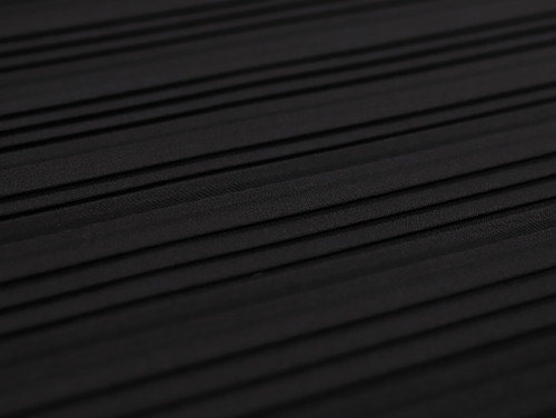 Dressmaking Fabric | Hermia Luxury Pleated Silk Crepe de Chine - Black | Fabric Godmother 