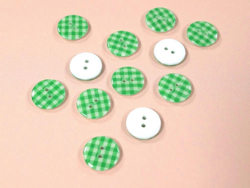 Gingham Button | Fabric Godmother