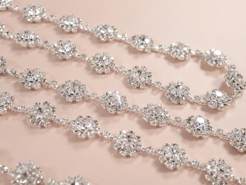 Haberdashery | diamanté trim | Fabric Godmother 