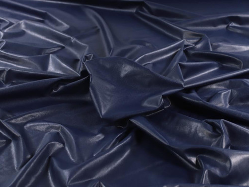 Dressmaking Fabric | Lark Soft Stretch Vegan Leather - Navy | Fabric Godmother