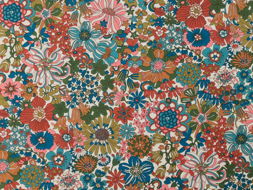 Dressmaking Fabric | Liberty Fabrics Tana Lawn® Rainbow Garden - Earth | Fabric Godmother  Dressmaking Fabric | Liberty Fabrics Tana Lawn® Rainbow Garden - Earth | Fabric Godmother