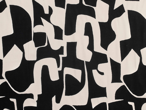 Dressmaking Fabric | Allie Radiance Viscose Crepe - Black | Fabric Godmother 