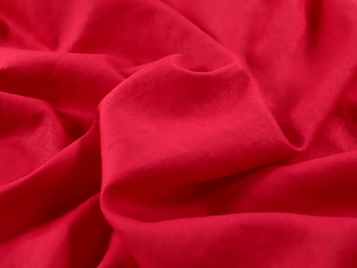 Dressmaking Fabric | Washed 100%  Linen - Red | Fabric Godmother Dressmaking Fabric | Washed 100%  Linen - Red | Fabric Godmother