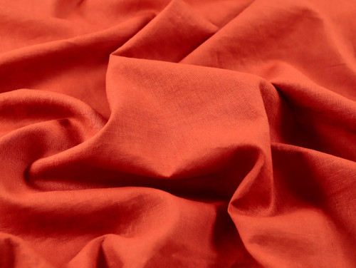 Dressmaking Fabric | Washed 100%  Linen - Terracotta | Fabric Godmother Dressmaking Fabric | Washed 100%  Linen - Terracotta | Fabric Godmother