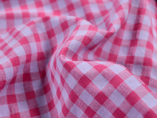 Dressmaking Fabric | Gwyneth Gingham Cotton Seersucker - Magenta & Lilac | Fabric Godmother  Dressmaking Fabric | Gwyneth Gingham Cotton Seersucker - Magenta & Lilac | Fabric Godmother