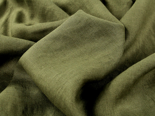 Dressmaking Fabric | European Tumbled Linen - Samphire | Fabric Godmother Dressmaking Fabric | European Tumbled Linen - Samphire | Fabric Godmother