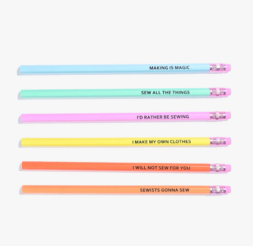 KATM | Kylie and The Machine Sewing Theme HB Pencil Set | Fabric Godmother 