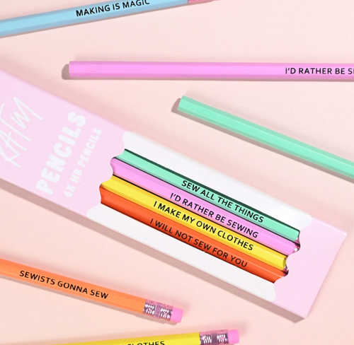 KATM | Kylie and The Machine Sewing Theme HB Pencil Set | Fabric Godmother 