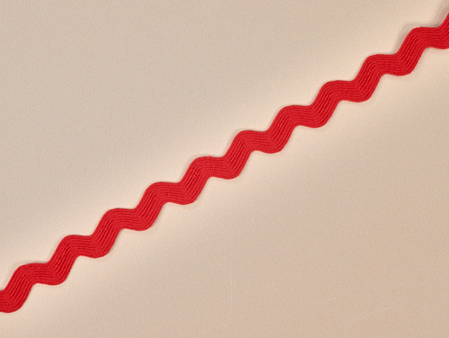 Dressmaking Trim | Ric Rac Braid - 20mm - Red | Fabric Godmother