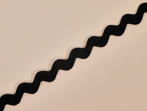 Dressmaking Trim | Ric Rac Braid - 20mm - Black | Fabric Godmother