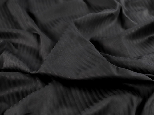 Dressmaking Fabric | Everlee Stripe Cotton Jacquard - Black | Fabric Godmother Dressmaking Fabric | Everlee Stripe Cotton Jacquard - Black | Fabric Godmother