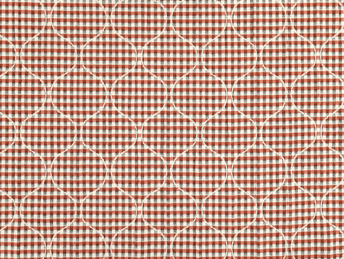 Dressmaking Fabric | Patrice Reversible Quilted Gingham - Nutmeg | Fabric Godmother  Dressmaking Fabric | Patrice Reversible Quilted Gingham - Nutmeg | Fabric Godmother