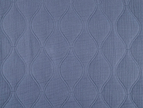 Dressmaking Fabric | Millie Quilted Cotton Gauze - Denim | Fabric Godmother  Dressmaking Fabric | Millie Quilted Cotton Gauze - Denim | Fabric Godmother