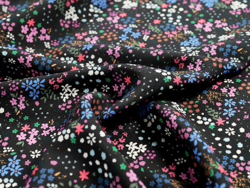 Dressmaking Fabric | Mitsy Floral Viscose Lawn - Purple | Fabric Godmother  Dressmaking Fabric | Mitsy Floral Viscose Lawn - Purple | Fabric Godmother