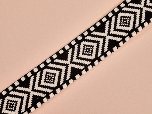 Haberdashery | Arizona Woven Trim - Black | Fabric Godmother  Haberdashery | Arizona Woven Trim - Black | Fabric Godmother