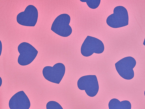 Dressmaking Fabric | Hearts Super Thick Sweatshirt Fleece - Pink | Fabric Godmother Dressmaking Fabric | Hearts Super Thick Sweatshirt Fleece - Pink | Fabric Godmother