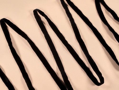 Haberdashery |Double Sided Velvet Ribbon - 9mm - Black | Fabric Godmother