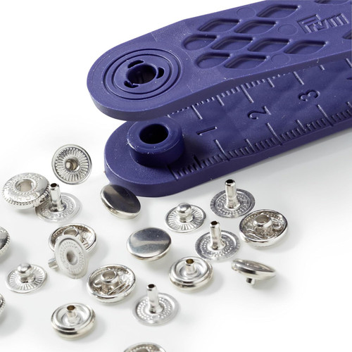 Haby | No-Sew Press Fasteners 8mm - Silver | Fabric Godmother Haby | No-Sew Press Fasteners 8mm - Silver | Fabric Godmother