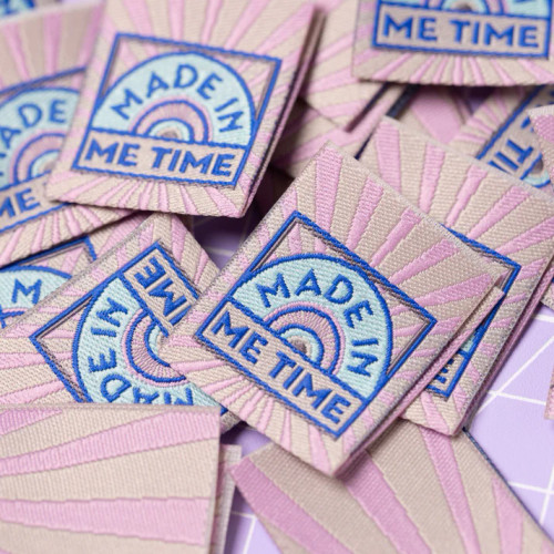 Little Rosy Cheeks | 'Made In Me Time' Woven Labels 6 Pack | Fabric Godmother Little Rosy Cheeks | 'Made In Me Time' Woven Labels 6 Pack | Fabric Godmother