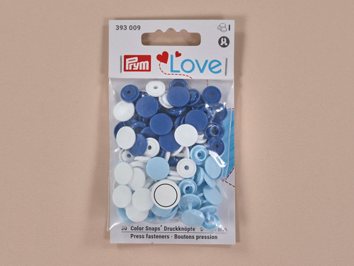 Haberdashery | Prym Love Snaps 12mm - Blues | Fabric Godmother Haberdashery | Prym Love Snaps 12mm - Blues | Fabric Godmother